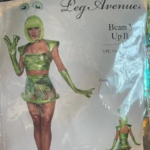 NEW Leg Avenue Sexy Alien Beam Me Up Babe Costume Size Large thumbnail 6