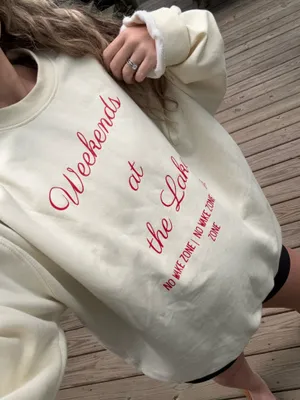 Weekends at the Lake Gildan Heavy Blend Sweatshirt thumbnail 1