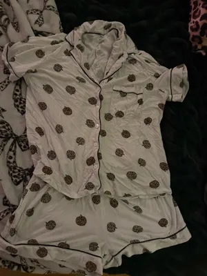 Fall leopard pumpkin sleepwear  thumbnail 1