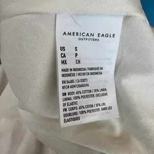 American Eagle Multicolor Striped Halter Tiered Linen Dress Size Small thumbnail 7