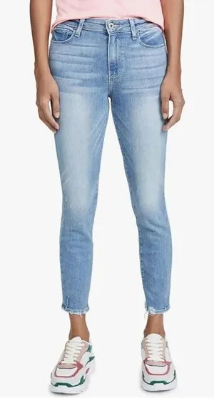Paige Hoxton ankle distressed 29 normcore stretchy jeans thumbnail 1