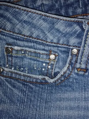 ZCO 5 26.5 Designer Crystal Logo Pocket Jeans thumbnail 4