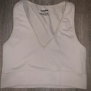 Garage plunge ribbed crop top thumbnail 1