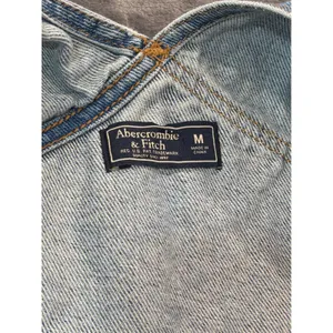 Abercrombie & Fitch Overalls Womens Blue Distressed Denim M thumbnail 7