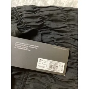 Future Collective Reese‎ Blutstein Black Smocked Ruffle Mini Dress NWT Womens L thumbnail 4