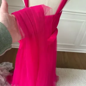 Revelry Hot Pink Tulle Formal Gown Removable Straps $200 4 thumbnail 10
