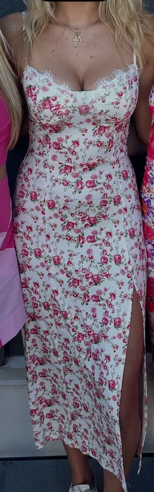 Floral Dress White thumbnail 1