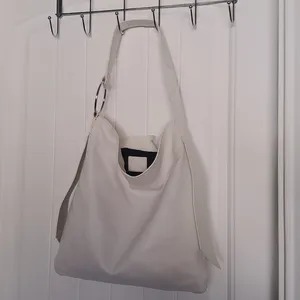 Zara White shoulder tote thumbnail 3