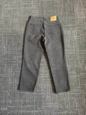 Vintage Levi's 512 High Rise Slim Fit Tapered Leg Jeans Y2K Size 14 Reg Black thumbnail 4