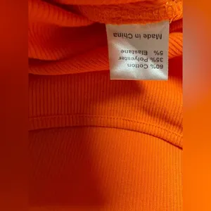 Princess Polly Bright Orange Long‎ Sleeve Square Neck Ribbed Crop Top Size US 12 thumbnail 6