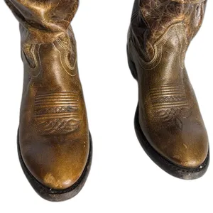 DOUBLE H Western Distressed Tan Brown Slouch Boots Womens 7.5 M thumbnail 4