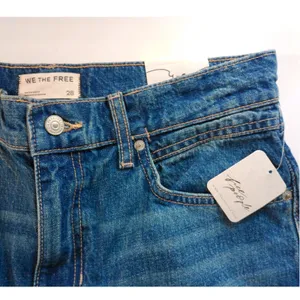 We The Free Free People‎ Humble Flare Jeans Blue Denim High Rise 70s 28 NEW thumbnail 4