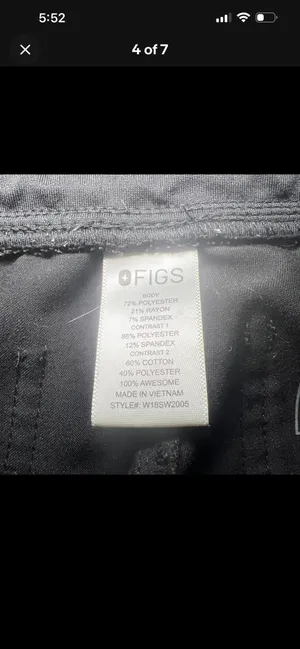 FIGS Zamora Scrub Pants Jogger Black thumbnail 4