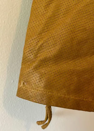 Members Only Camel Colored Leather Jacket thumbnail 4