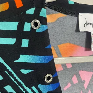 Joseph Ribkoff abstract colorful sleeveless blouse size 10 thumbnail 7