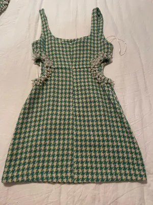 4S13NNA Pearl houndstooth dress thumbnail 2