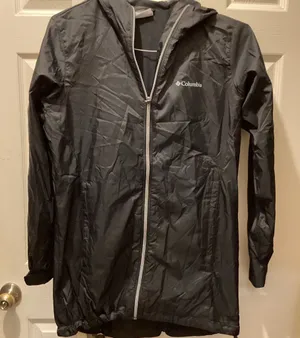Columbia Charcoal Hooded Windbreaker thumbnail 1