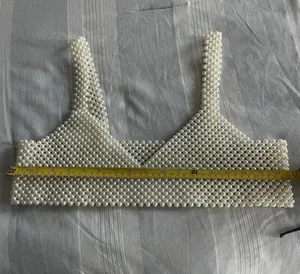 Pearl Crop Top White thumbnail 3