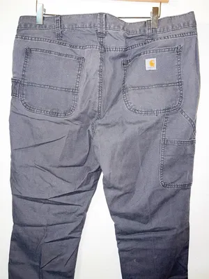 Carhartt Slim Fit Women’s Dark Gray Workwear Carpenter Tall Pants thumbnail 8