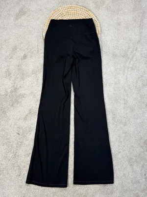 Old Navy Women’s Studiosmooth Go Dry High Rise Flare Leggings in Black M thumbnail 7
