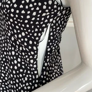 Lola Grace Black White Polka Dot Tie Strap Mini Dress Size S thumbnail 3