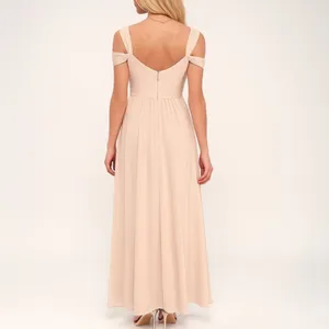 NEW Lulus Make Me Move Blush Pink Formal Floor Length Maxi Dress Size Large NWOT thumbnail 4