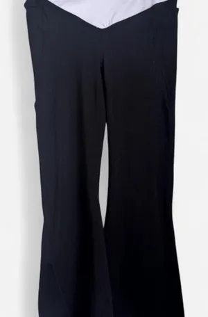 Fabletics Pure Luxe High Waisted Flare Leggings Black Small thumbnail 1