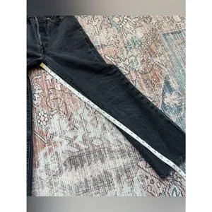 Levi’s Premium Ribcage Boot Cut Button Fly Black Jeans, Size 24 thumbnail 10