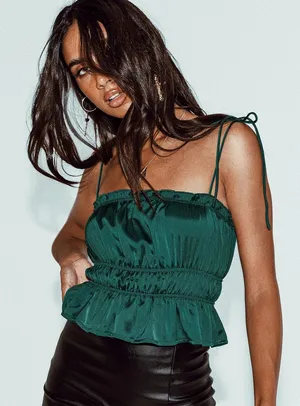 Irvetta Top Forest Green thumbnail 1