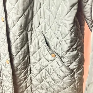 Lands end oversized Quilted Green barn Jacket Sz Xl thumbnail 3