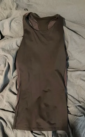 Lululemon Black Tank Top Mesh Back thumbnail 1