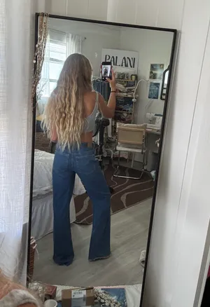 Dark Wash  Flare Jeans thumbnail 4