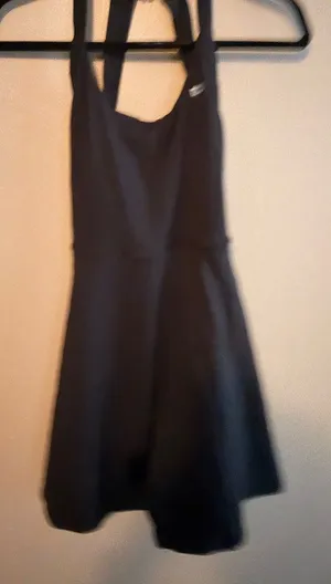 Halara Small Black Sleeveless Athleisure Dress With Cutout Back Design tennis dr thumbnail 1