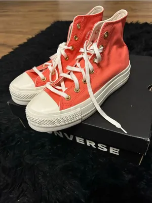 CONVERSE Chuck Taylor All Star Lift Platform High 'Watermelon Slushy' shoes sz 7 thumbnail 7