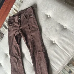 J Galt Brandy Melville Brown Flare Pants Size Small thumbnail 2
