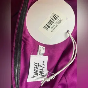PRINCESS POLLY‎ "Evie" Purple Strapless Mini Dress ~ NWT Size 8 0271 thumbnail 4