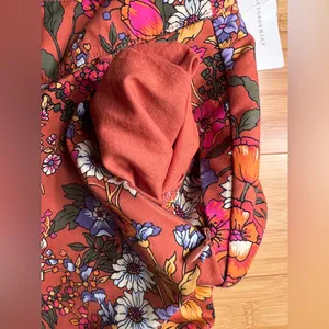 Anthropologie Maeve Floral Flower Power Wide Leg High Waist Crop Pants|Size:14 thumbnail 14