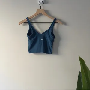 Lululemon Align Tank in Blue Borealis sleeveless Top stretch Cropped Athletic 2 thumbnail 4