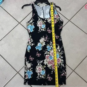 Papaya Women black Party Sleeveless floral Bodycon dress size‎ small thumbnail 8