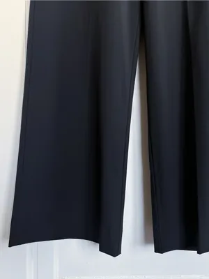 Williams Athletic Club • Toni Golf Pant black wide leg flat front trouser light thumbnail 7