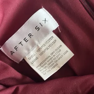 NWOT After Six X Nordstrom Spaghetti Strap V-Back Crepe Gown with Front Slit 4 thumbnail 6