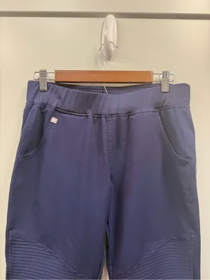 Figs Moto Scrub Pant Navy Blue‎ Stretch Pull On Medical Women’s Medium TW2022 thumbnail 3