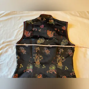 Vintage 90’s Solz Squirrel Cheongsam Qipao Dress Black Size 38 US Size S 4/5 EUC thumbnail 5