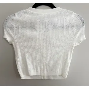 Free People Cassie Cardi Front Button Ivory Women's Size‎ X-Small thumbnail 2