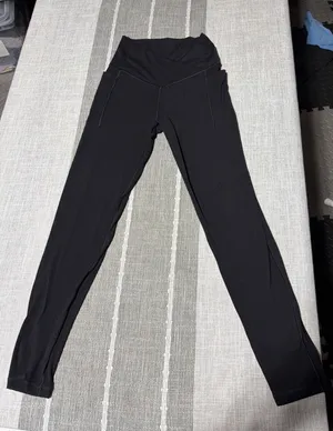 Aerie‎ Real Me Crossover High Waisted Leggings Black Women medium thumbnail 1