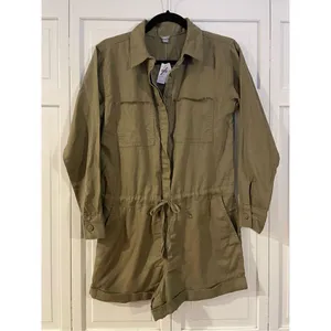 Aerie NWT green utility romper size xs thumbnail 3