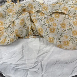 Altar'd State Butter‎ Yellow Floral Camisole Top Women's Medium Cottagecore Boho thumbnail 4