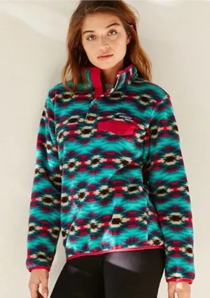Patagonia Synchilla Snap-T Wild Desert Aztec Print Fleece Pullover thumbnail 1