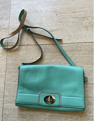 KATE SPADE New York Green Leather Crossbody Shoulder‎ Purse Bag thumbnail 1