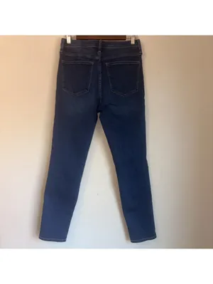 J.Crew 9" Mid-Rise Skinny Jeans - Women's Size 28 - Dark Wash thumbnail 4
